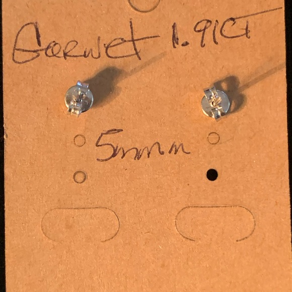 Stud Gemstone Earrings - Picture 2 of 2